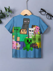 3D Print Cartoon Graphic T-shirt for Kids
