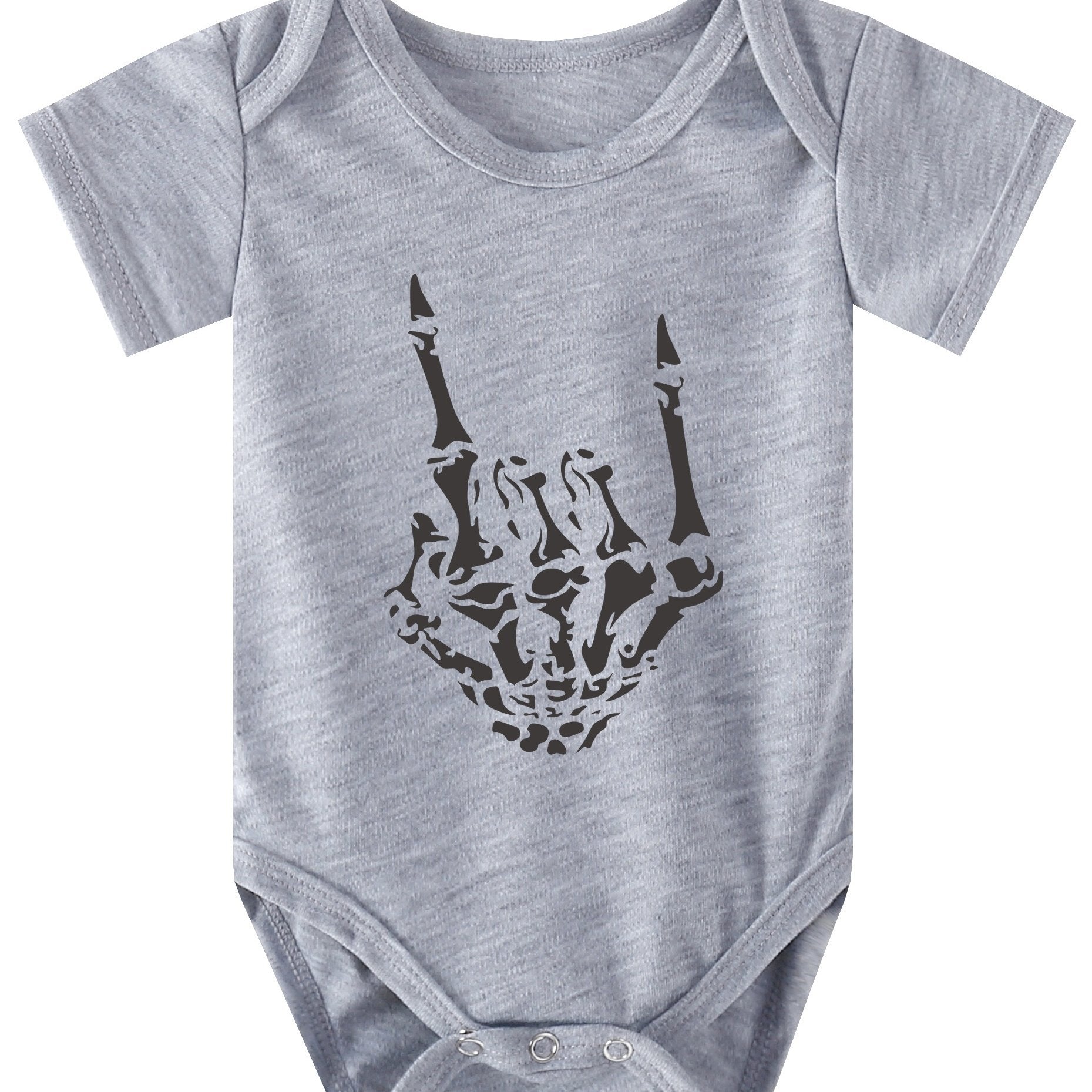 Skull Hand Halloween Funny Pattern Print Onesie Baby Pregnancy Sweatshirt