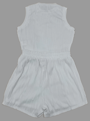 Sleeveless Mock Neck Tank Top & Shorts Set