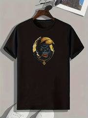 Chimpanzee Print Men's Comfy T shirt