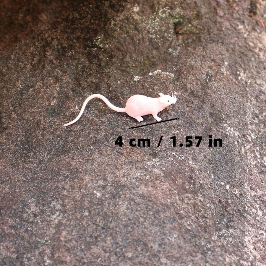 Pink Realistic Rat Prank Toy Durable Plastic Halloween Gag Gift