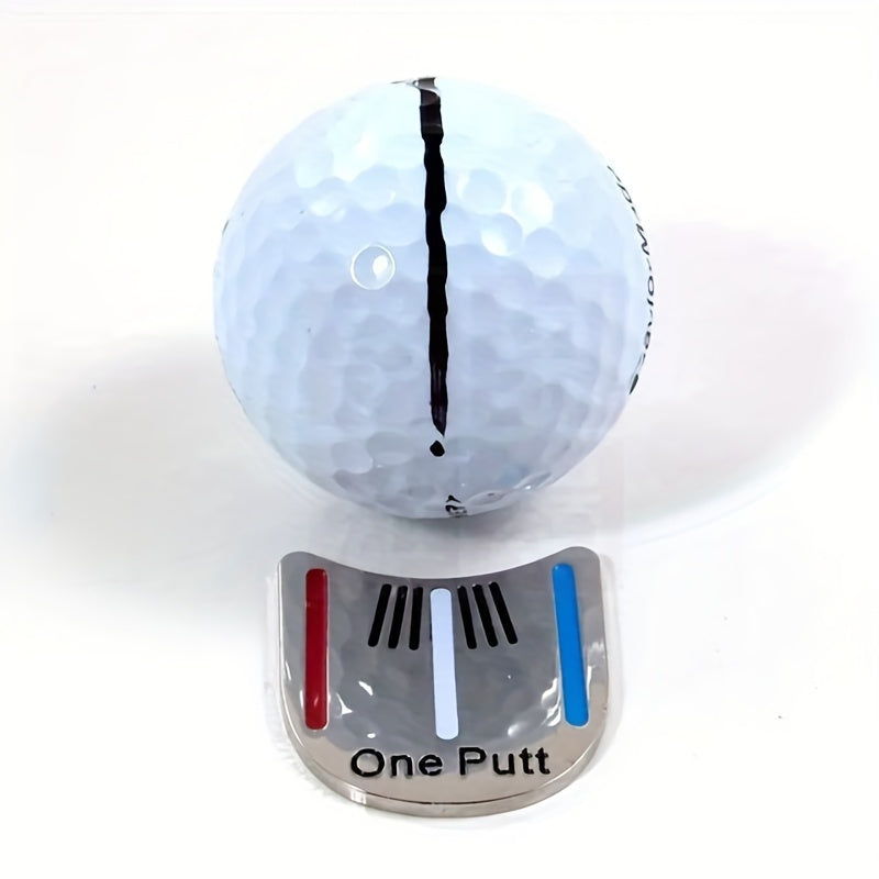 Magnetic Golf Ball Marker with Metal Construction and Hat Clip