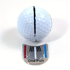 Magnetic Golf Ball Marker with Metal Construction and Hat Clip