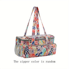 Craft Box Bag Yarn Storage Portable Bag with Pockets