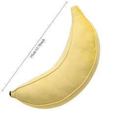 Simulated Banana Plush Pillow Soft Polyester Long Cushion for Dorms & Bedrooms