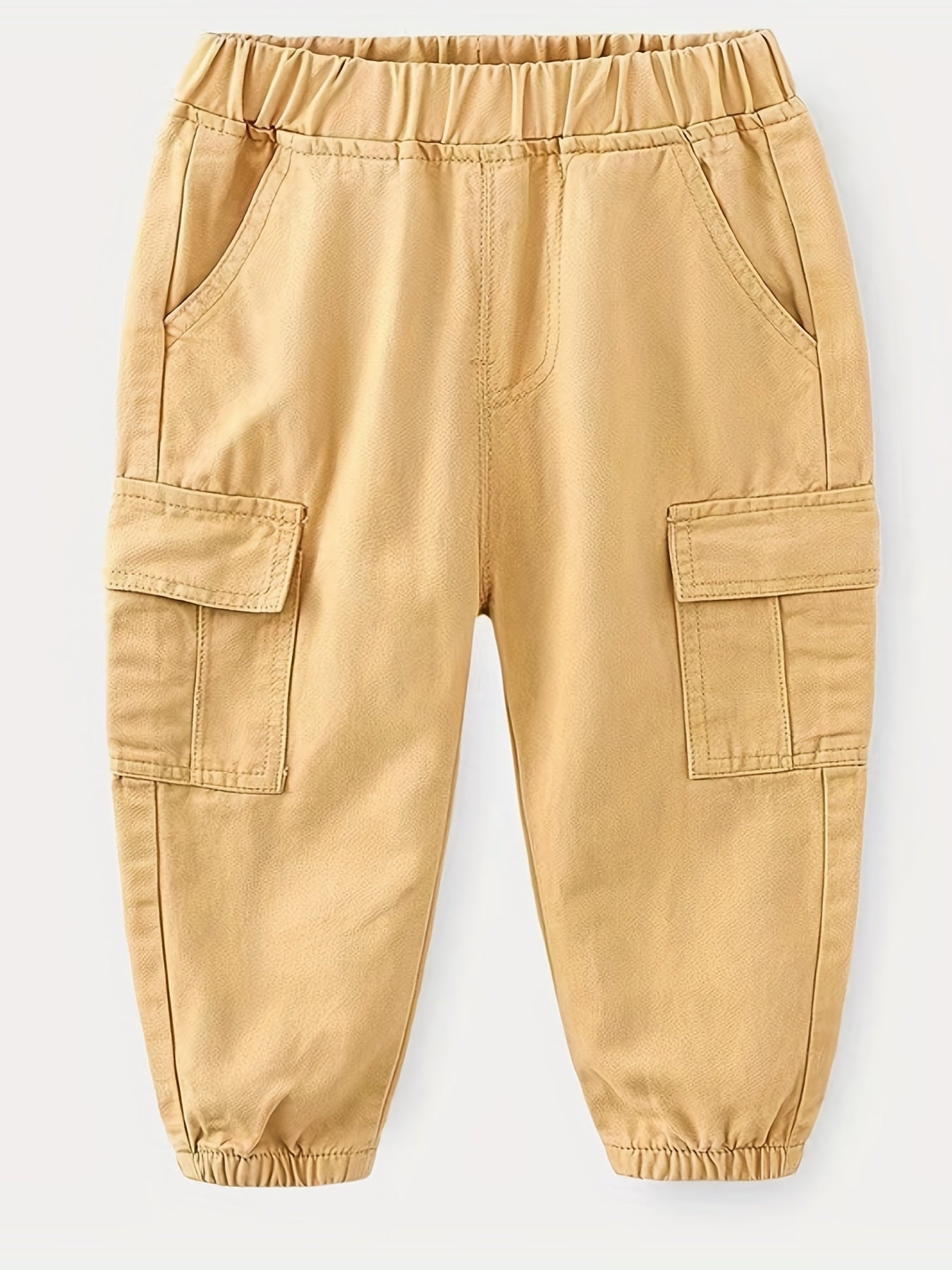 Boys Cargo Pants Elastic Waist Jogger