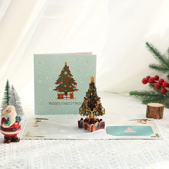 3D Christmas Greeting Card Handwritten Message Creative Gift