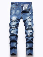 Boy's Skinny Fit Distressed Denim Jeans Pants