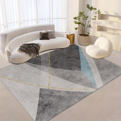 Large Area Rug Living Room Modern Crystal Velvet Non-slip Soft Comfortable Mat