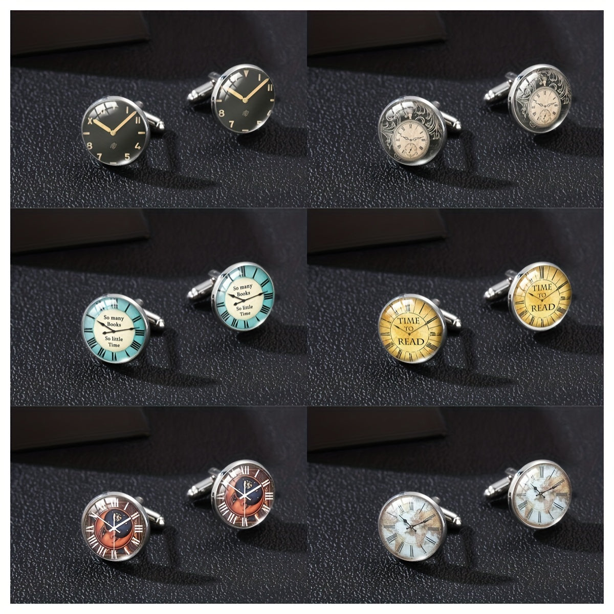 Nordic Clock Men's Cufflinks