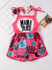 Toddler Girls MAMA TRIED Cactus Cami Rompers Jumpsuits