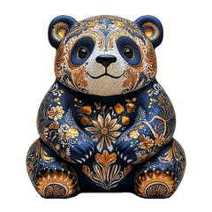 Unique Ceramic Panda Wooden Jigsaw Puzzle High Difficulty Brain Teaser