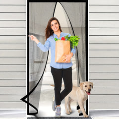 Magnetic Screen Door 91x208 cm Reinforced Fiberglass Curtain