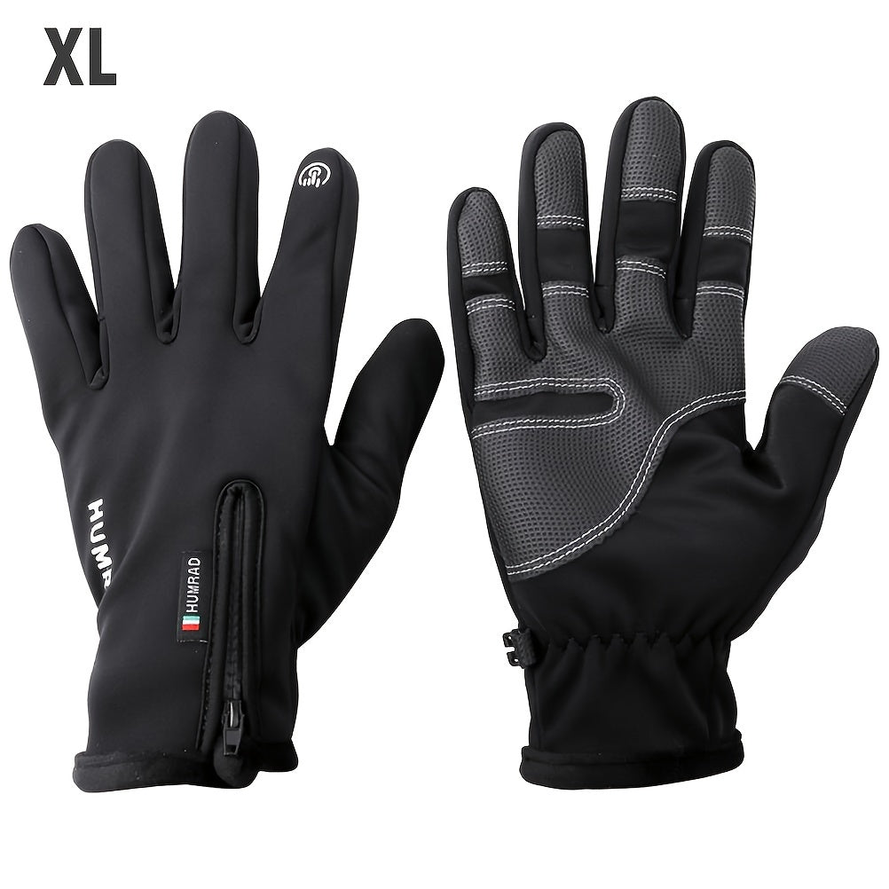 Cycling Winter Gloves Waterproof Windproof Warm Full Finger