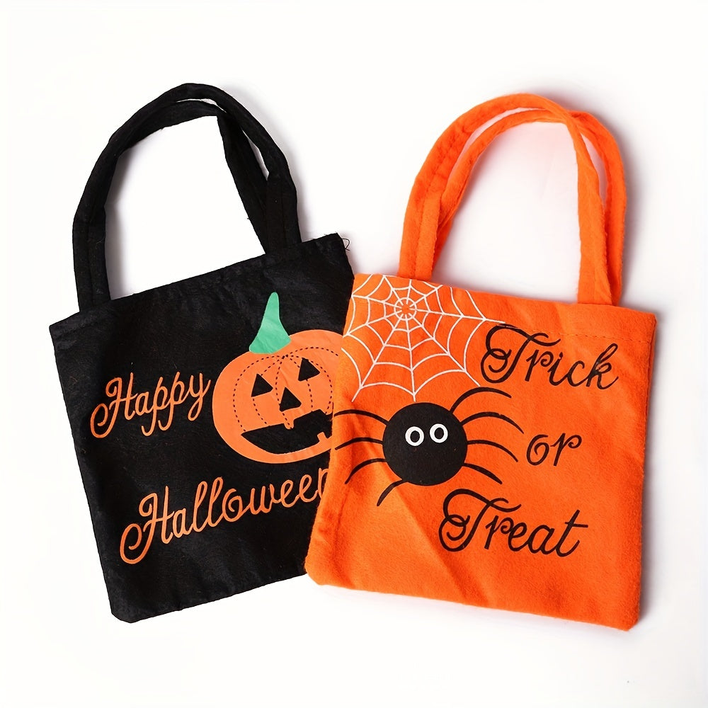 Halloween Cartoon Gift Candy Bag Spider Pumpkin Tote Bag