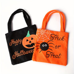 Halloween Cartoon Gift Candy Bag Spider Pumpkin Tote Bag
