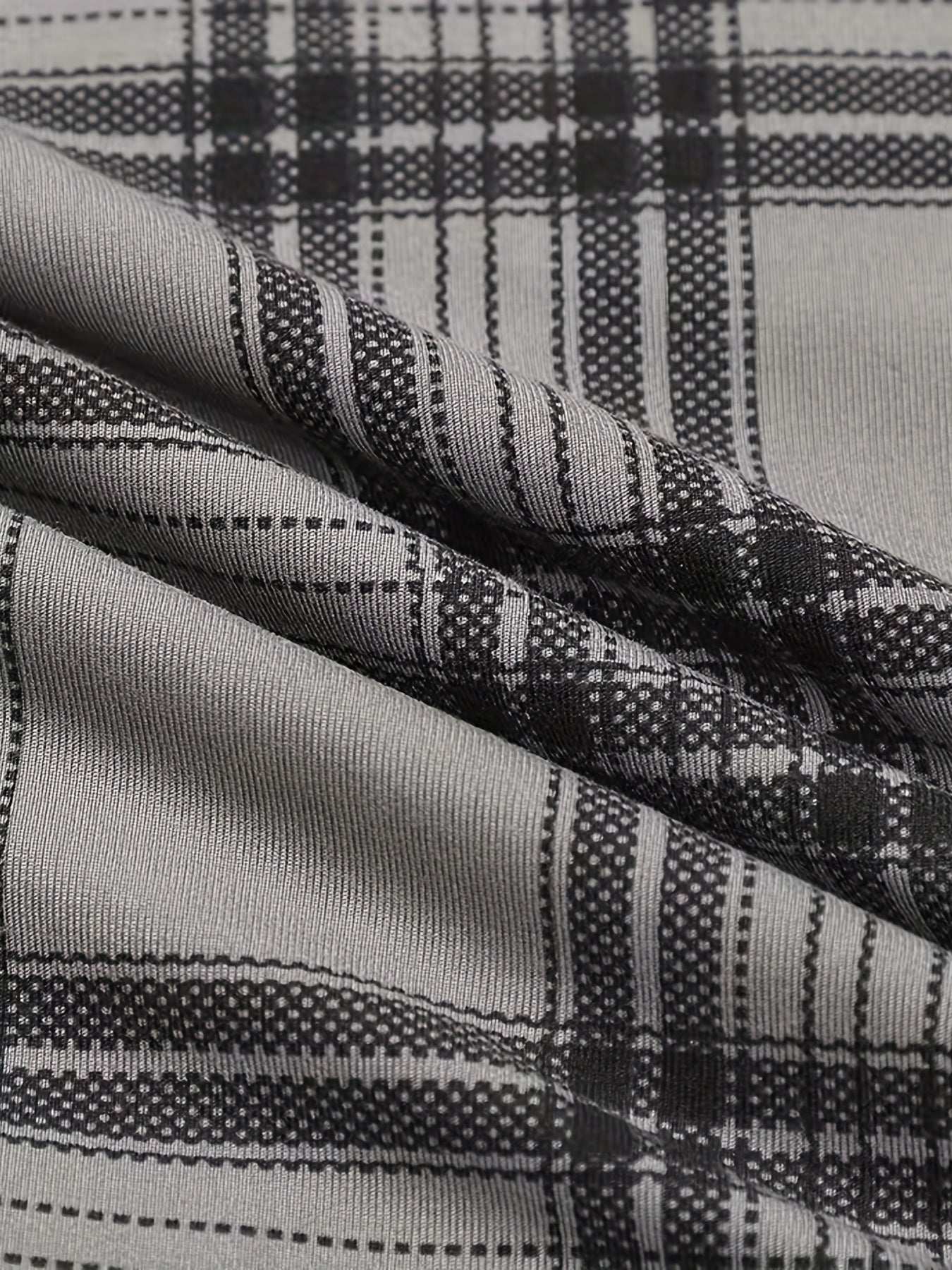 Colorblock Plaid Lounge Pants Elastic Waistband Women's Loungewear