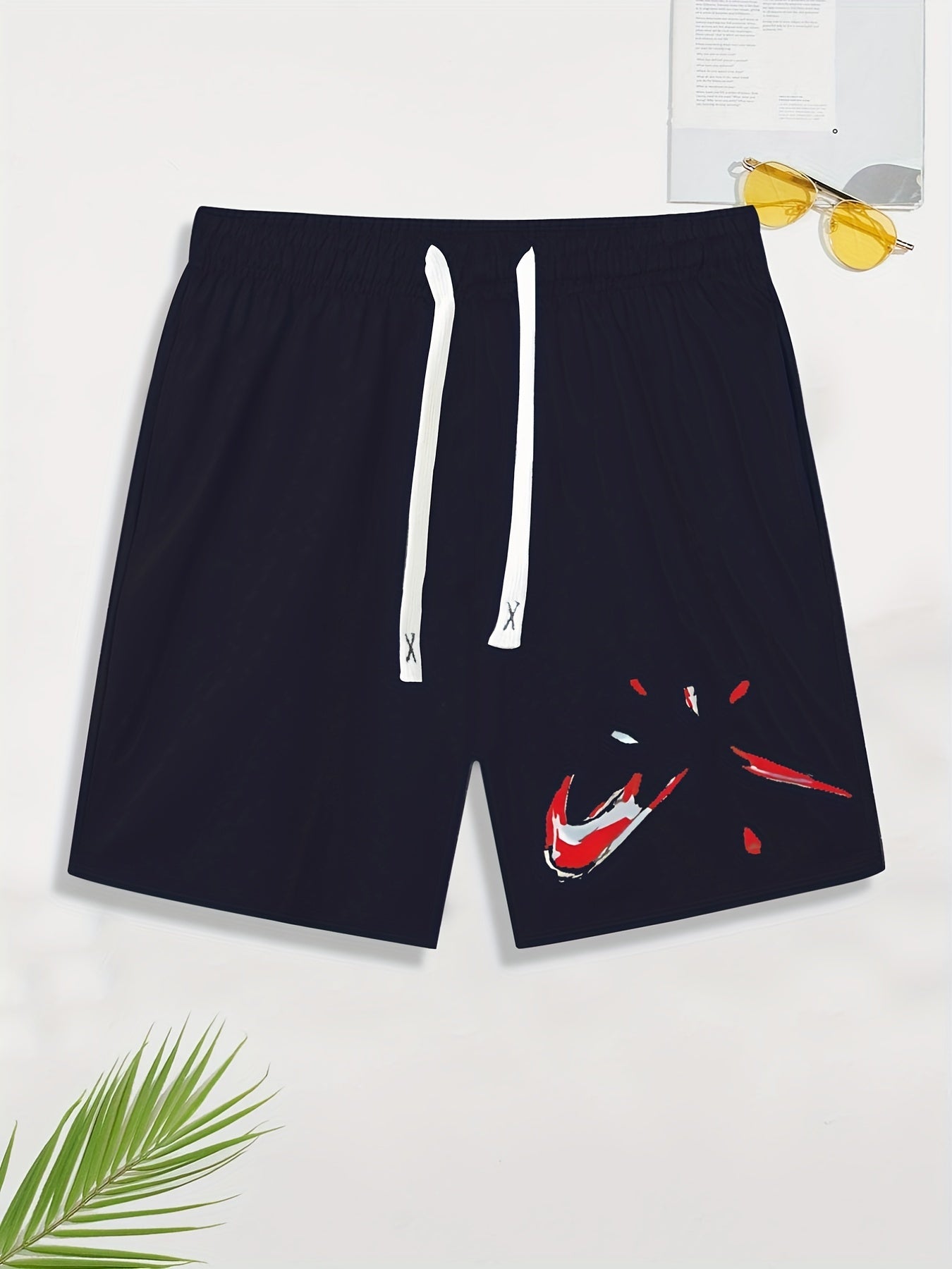 Men's Comfy Stretch Elastic Waist Drawstring Shorts for Summer