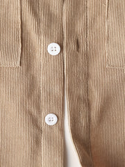 Boys Corduroy Shirts Long Sleeve Button Down Outwear
