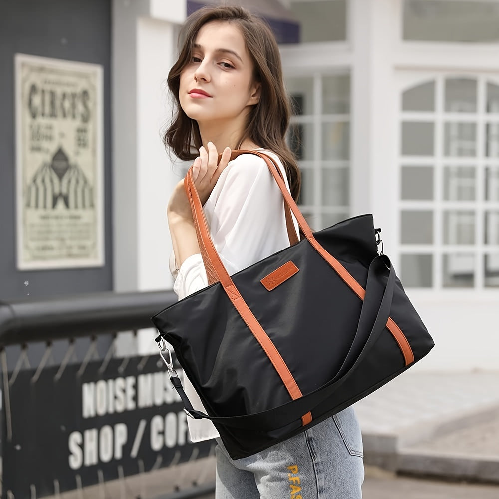 1PC Women's Work Bag Nylon Shoulder Bag For 15.6" Laptop Storage