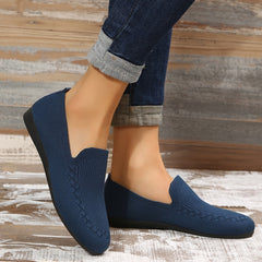 Women's Knitted Sock Loafers Breathable Slip On Shoes