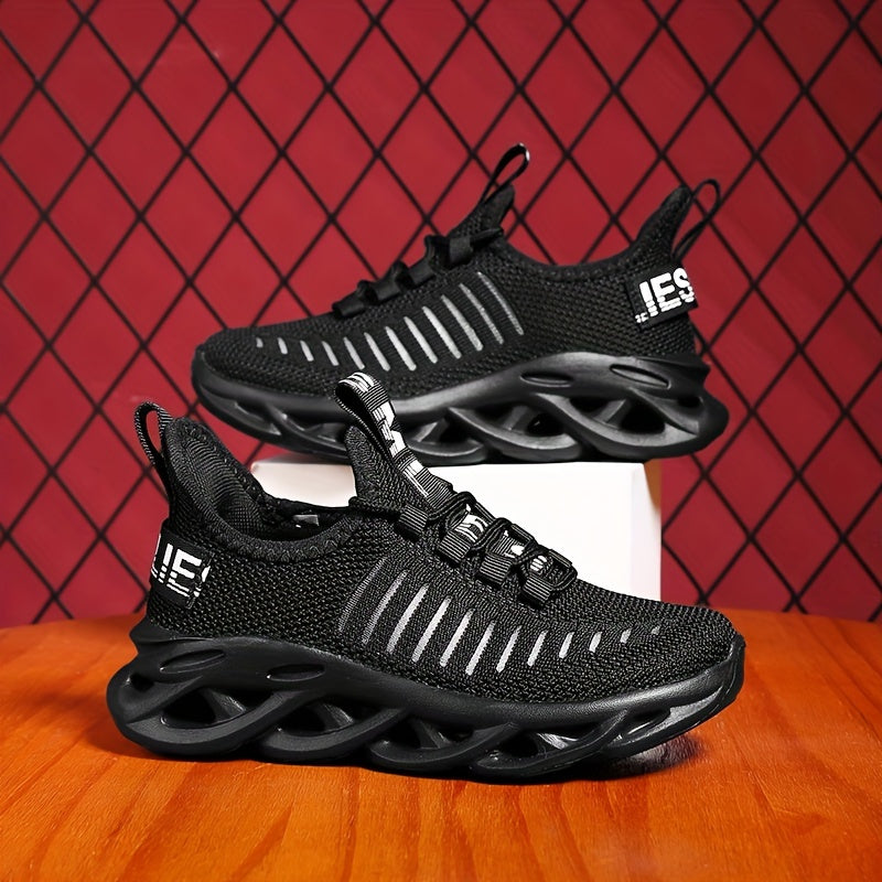 Boy's Blade Type Sneakers Breathable Non Slip Soft Sole Shoes