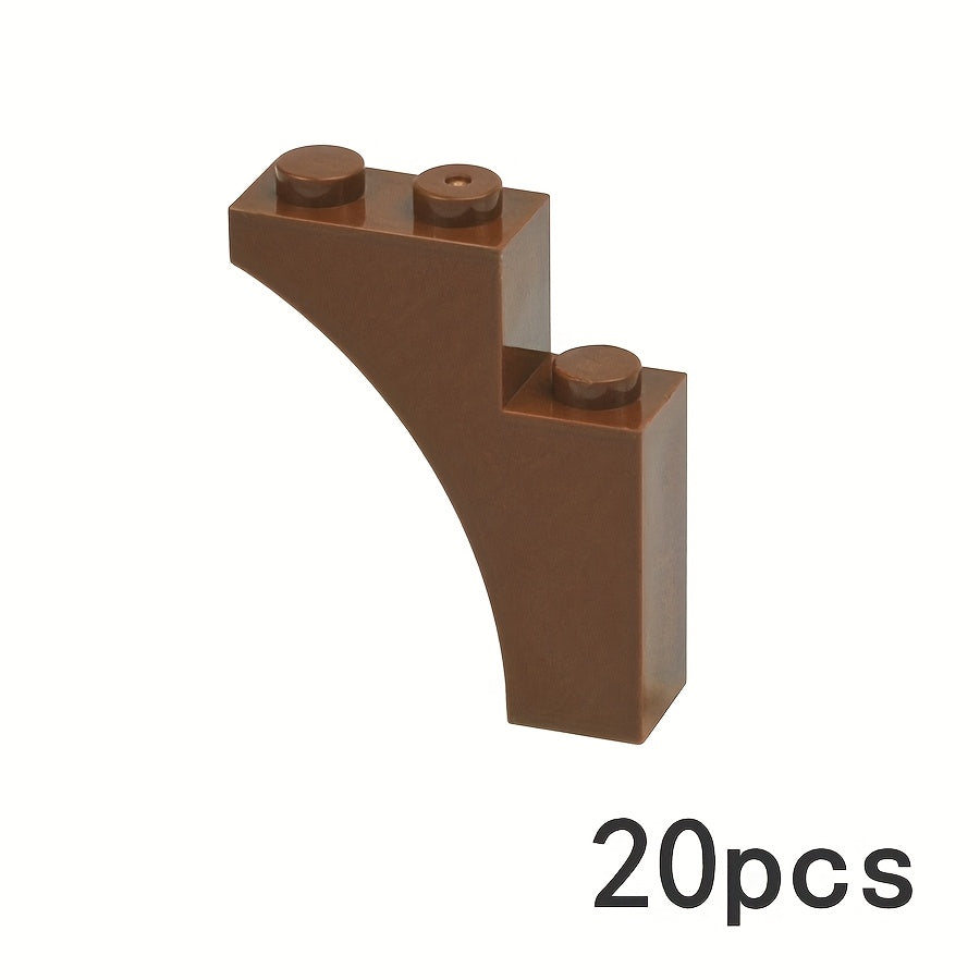20pcs MOC Assembly Branch Tree Trunk Building Blocks 1x3x3