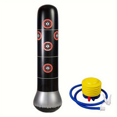 Thickened Inflatable Boxing Column w/ Air Pump Punching Bag Toy Fitness Sandbag