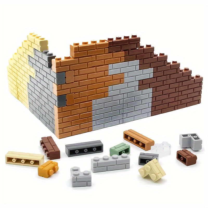 32pcs Straight Wall Bricks Building Blocks Toys Birthday Christmas