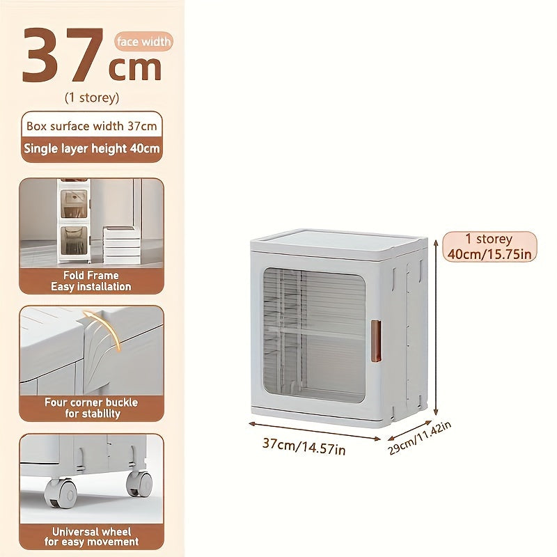Storage Cabinet - Clothes Toy Plastic Snack Organizer B