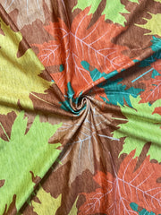Leaf Print High Rise Leggings