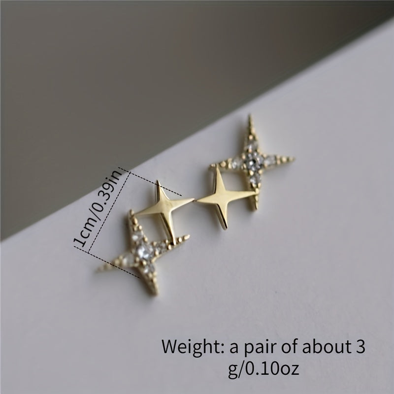 Light Star Stud Earrings Set