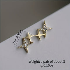 Light Star Stud Earrings Set