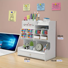 Desktop Pen Holder Storage Box Office Supplies Stationery