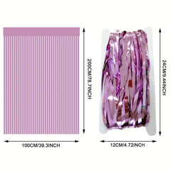 Rain Silk Door Curtain Party Decoration Tassel Bright Light Background Photo