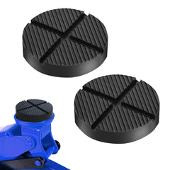 2PCS Car Lift Jack Stand Pads Rubber Slotted Floor Pad Frame Rail Adapte