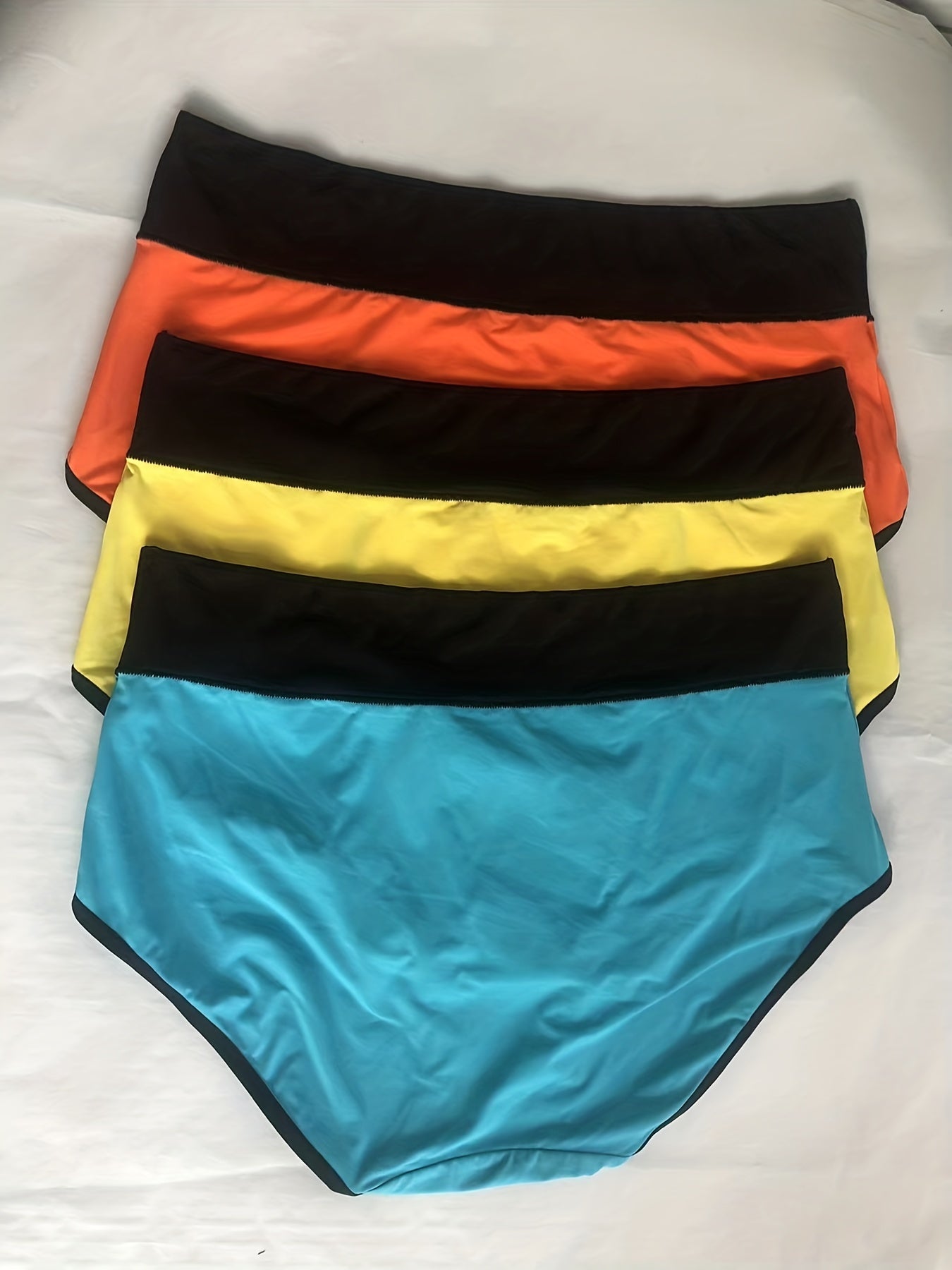 3 Pack Plus Size Panties High Waisted Comfort Briefs