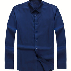 Men's Casual Long Sleeve Button Up Shirt
