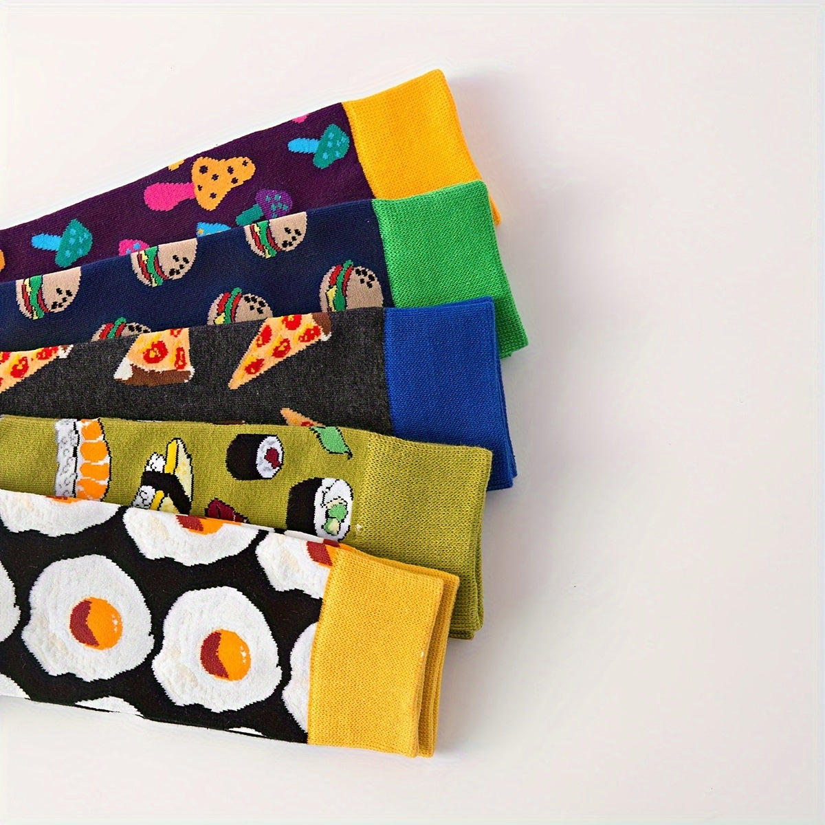 Men's Cartoon Crew Socks Cotton Blend Casual Unisex Outdoor Wear