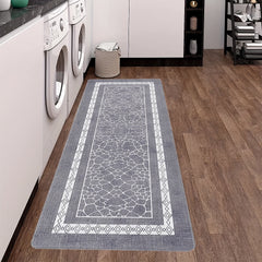 Grey Non-slip Absorbent Floor Mat for Living Room Bedroom