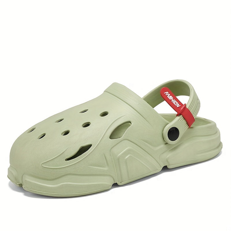 Unisex Comfy Platform Clogs Hollow Out Non Slip Garden Shoes