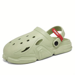 Unisex Comfy Platform Clogs Hollow Out Non Slip Garden Shoes