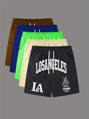 LOS ANGELES Swim Trunk Men's Swimwear Pants Quick Drying