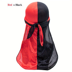 Elastic Hair Protection Cap Pirate Hat Unisex Soft Silk Turban Hat