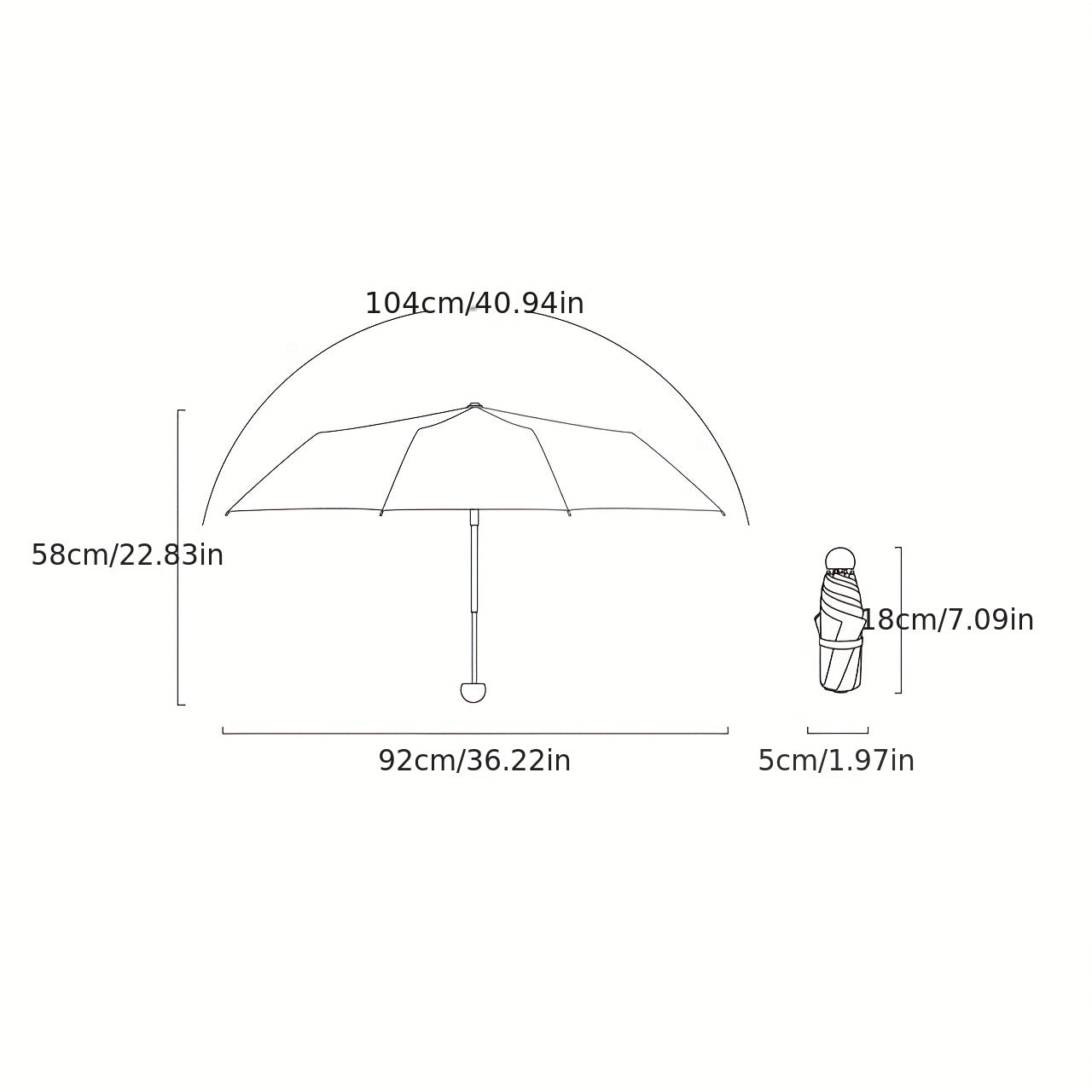 Portable Automatic Waterproof Travel Umbrella with UV Protection