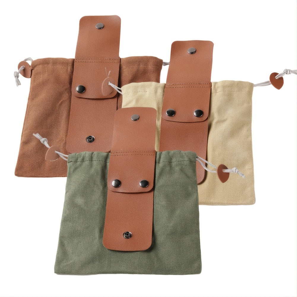 Collapsible Fruit Picking Bag PU Leather For Outdoor Activities