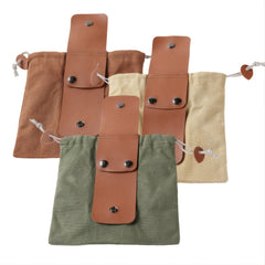 Collapsible Fruit Picking Bag PU Leather For Outdoor Activities