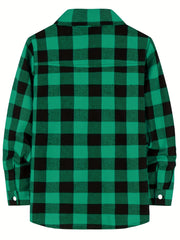 Men's Plaid Button Up Flannel Shirt