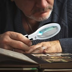 HD Magnifying Glass For Elderly Reading Scientific Observation Jewelry Appraisal