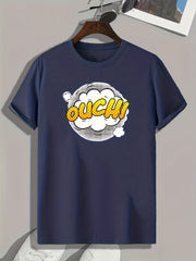 Men's OUCH Pattern Print Sports T-shirt